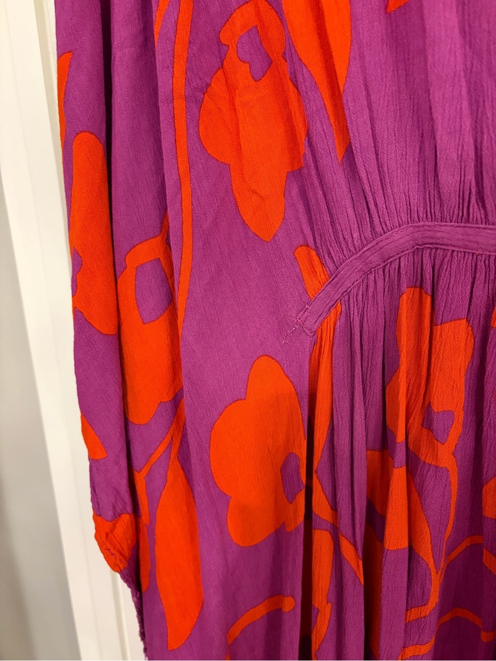 Free People Milkshake Mod Maxi Caftan Raspberry One Size - Picture 7 of 10